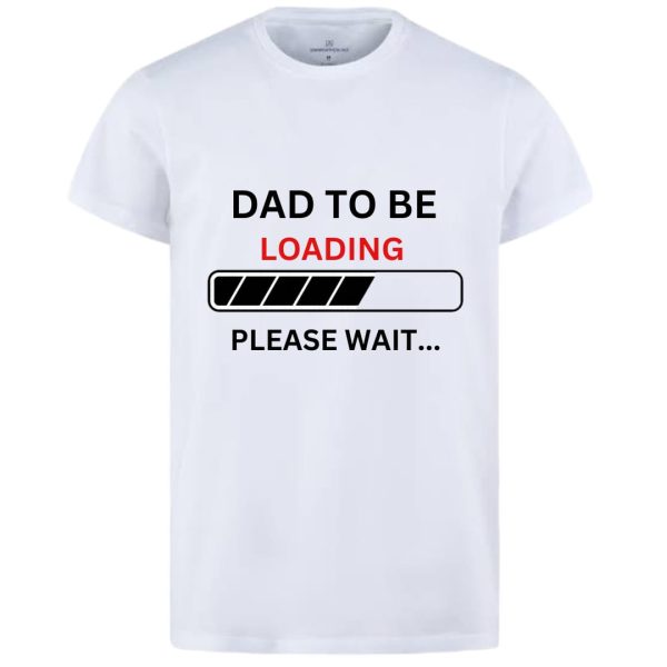 Dad To Be & Mom To Be Style White T-shirt – Key & Heart Design T-shirts – Best Quality T-shirts | T-shirt For Women – T-shirt For Men
