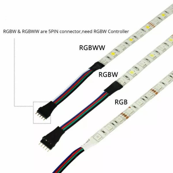 New Rgb Led Strip 10 Meter Top Quality With Remote And 12v Power Supply (multicolor)