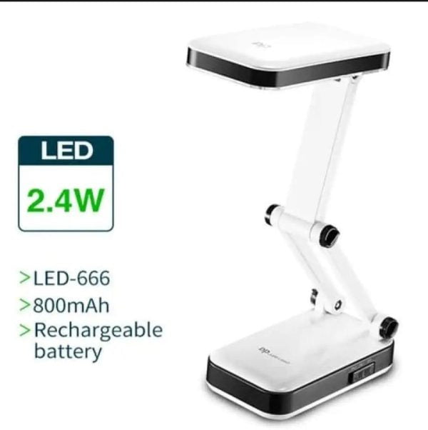 Portable Folding Led Desk Lamp With Adjustable Brightness – Travel-friendly Study & Reading Light