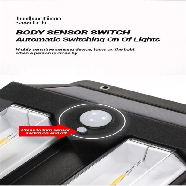 Solar Sensor Light | Solar Interaction Wall Lamp With Warm Light | Outdoor Waterproof Wall Mounted Lights For Garden