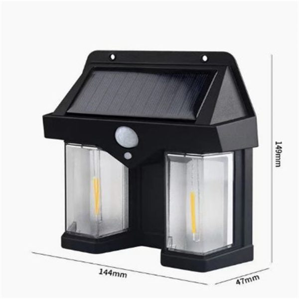 Solar Sensor Light | Solar Interaction Wall Lamp With Warm Light | Outdoor Waterproof Wall Mounted Lights For Garden
