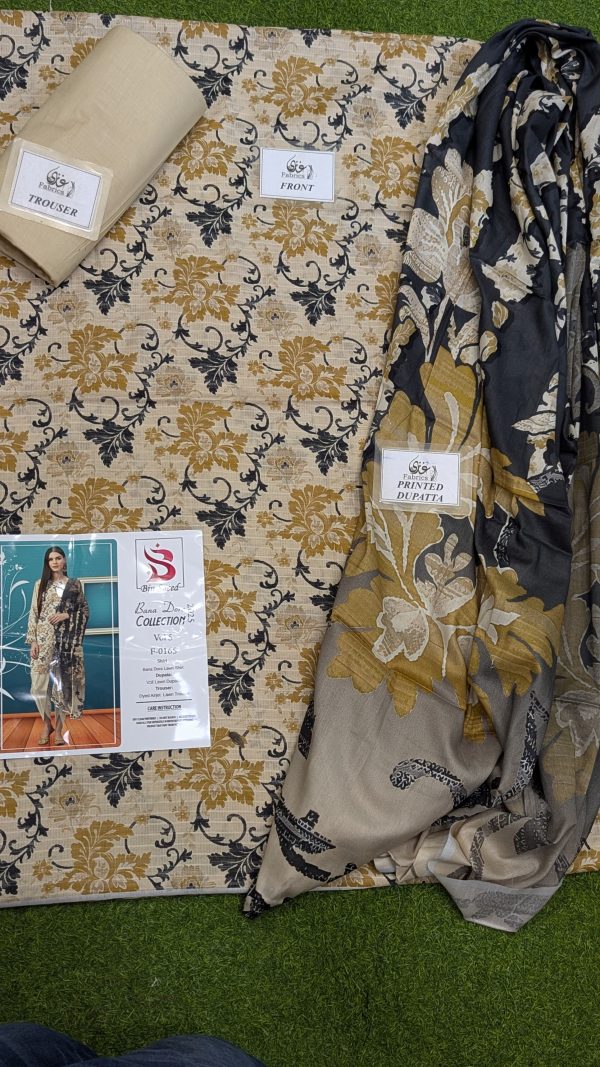 ✨ Binsaeed❤️ Bana Dora 3piece Unstitched Suit Summaer Lawn Collection