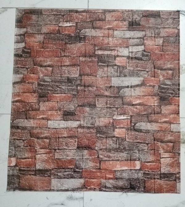 (1piece )brown 3d Wall Stickers Faux Brick White Brick | Bedroom Home Decor Waterproof Self Adhesive Living Room Wallpaper