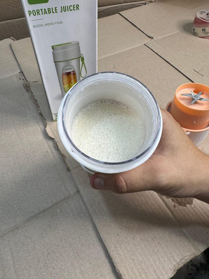 Usb Rechargeable Juicer Blender- 8 Blades- Mini Portable Personal Size Juicer 350 Ml (random Color)