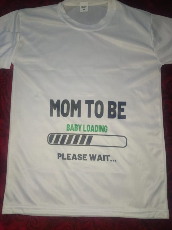 Dad To Be & Mom To Be Style White T-shirt – Key & Heart Design T-shirts  – Best Quality T-shirts | T-shirt For Women – T-shirt For Men