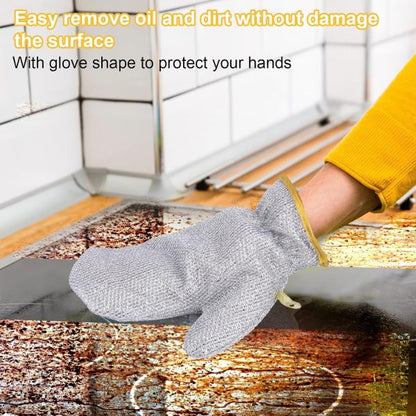 Multipurpose Wire Dishwashing Gloves | Dishwashing Rags For Wet And Dry, Steel Wire Miracle Cleaning Cloth With Glove Shape, Non-scratch Wire Dish Cloths For Washing Dishes, Kitchen | Anti-heat Aluminium Gloves