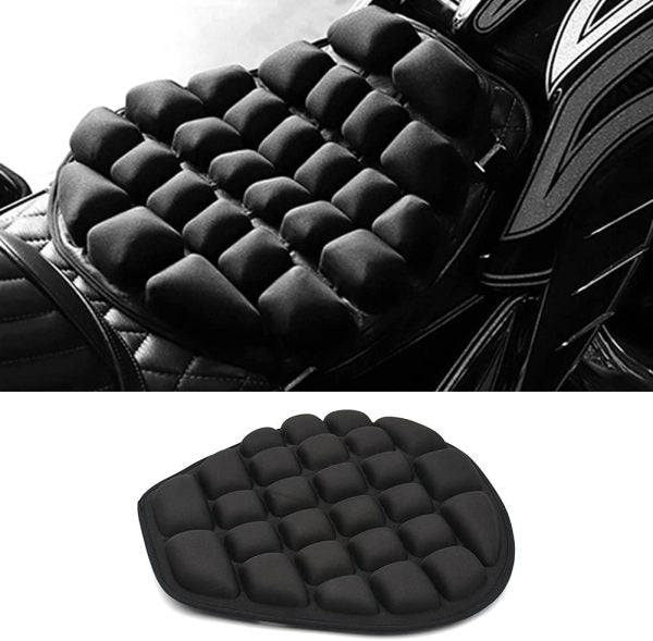 Universal Waterproof Bike And Motorcycle Seat Cushion – Premium Comfortable Relaxer Seat Cover With Anti-slip Design, Shock Absorption, And Weather-resistant Protection