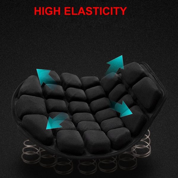 Universal Waterproof Bike And Motorcycle Seat Cushion – Premium Comfortable Relaxer Seat Cover With Anti-slip Design, Shock Absorption, And Weather-resistant Protection