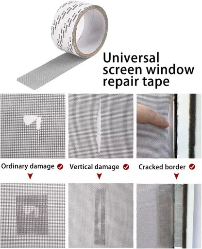 Mesh Roll Tape Window Screen Repair Patch | Keep Mosquitoes Out With Our Anti-insect, Self-adhesive Mesh Patch Tape – 2 Meter