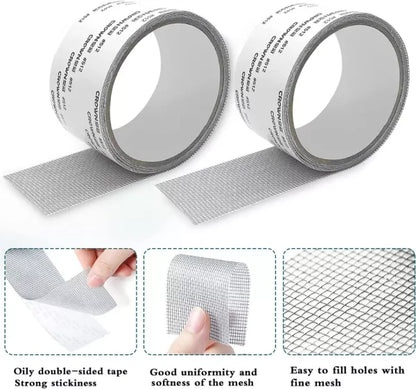 Mesh Roll Tape Window Screen Repair Patch | Keep Mosquitoes Out With Our Anti-insect, Self-adhesive Mesh Patch Tape – 2 Meter