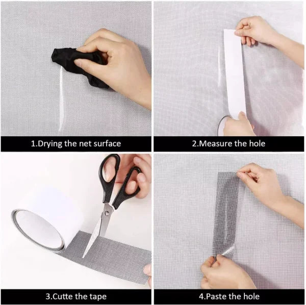 Mesh Roll Tape Window Screen Repair Patch | Keep Mosquitoes Out With Our Anti-insect, Self-adhesive Mesh Patch Tape – 2 Meter