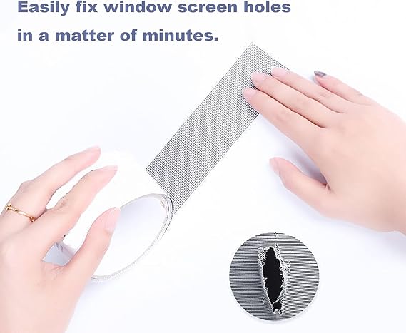 Mesh Roll Tape Window Screen Repair Patch | Keep Mosquitoes Out With Our Anti-insect, Self-adhesive Mesh Patch Tape – 2 Meter