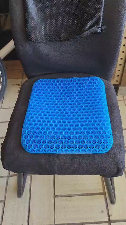 Non Slip Egg Sitter Gel Seat Cushion Soft Sitting Support Pad Cushion For Car And Office Chair Seat Pads Breathable Honeycomb Bike Seat Foam
