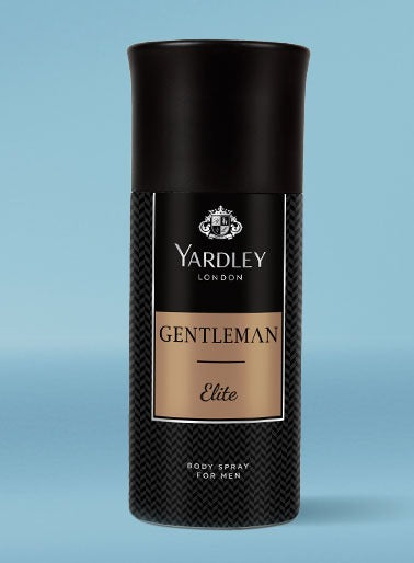 Yardley London Gentleman Elite Deodorant Body Spray For Men – 150ml | Long-lasting Elite Fragrance