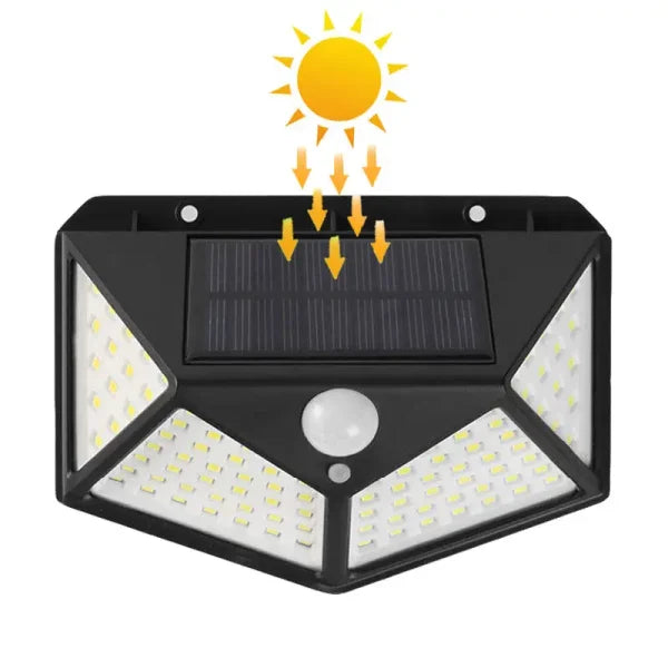 Solar Interaction Light Yx-100 | Solar Charging Led Induction Motion Sensor Wall Lamp For Outdoor Garden Courtyard Yx-100