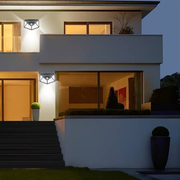 Solar Interaction Light Yx-100 | Solar Charging Led Induction Motion Sensor Wall Lamp For Outdoor Garden Courtyard Yx-100