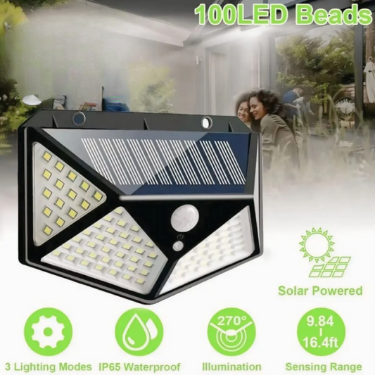 Solar Interaction Light Yx-100 | Solar Charging Led Induction Motion Sensor Wall Lamp For Outdoor Garden Courtyard Yx-100