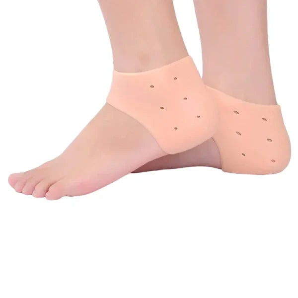 Pair Of Half Heel Pain Anti Crack Silicone Set – Anti Crack For Pain Relief Unisex With Box