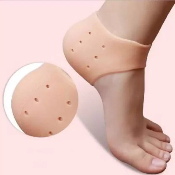 Pair Of Half Heel Pain Anti Crack Silicone Set – Anti Crack For Pain Relief Unisex With Box