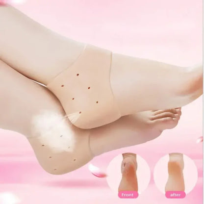 Pair Of Half Heel Pain Anti Crack Silicone Set – Anti Crack For Pain Relief Unisex With Box