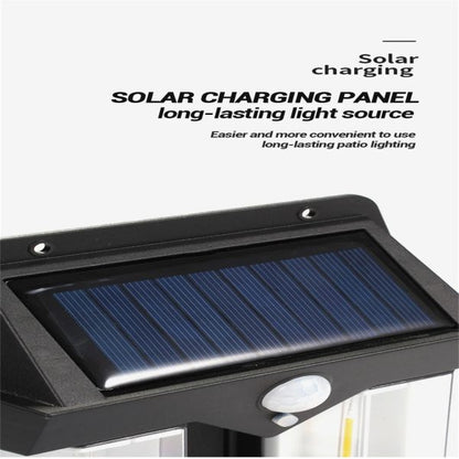 Solar Sensor Light | Solar Interaction Wall Lamp With Warm Light | Outdoor Waterproof Wall Mounted Lights For Garden