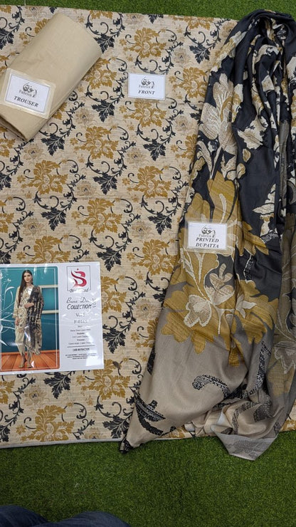 ✨ Binsaeed❤️ Bana Dora 3piece Unstitched Suit Summaer Lawn Collection